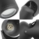 Black Outdoor Single Wall Light Adjustable IP54 External Directional Spot Lamp ZLC371B