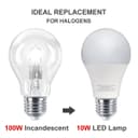 10w A60 GLS LED Light Bulbs E27 Edison Screw Warm White