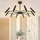 10 Lamp Ceiling Black Cluster Sputnik Pendant Light Adjustable Beam Angle K405 With G9