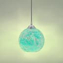 Vintage Ceiling Crackle Blue Mosaic Globe Glass Pendant Light K419