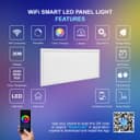 RGB 30w WiFi LED Ceiling Hanging Panel Light Colour Changing 300 x 600 WFP3X6HANG