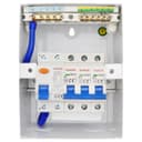 5 Way Metal Garage Consumer Unit 63A RCD, 6A, 16A, 32A MCB Amendment 3