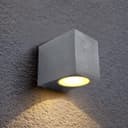 Aluminium Finely Finished Mini Cube Single Outdoor Wall Light Fixture GU10 ZLC066AB 