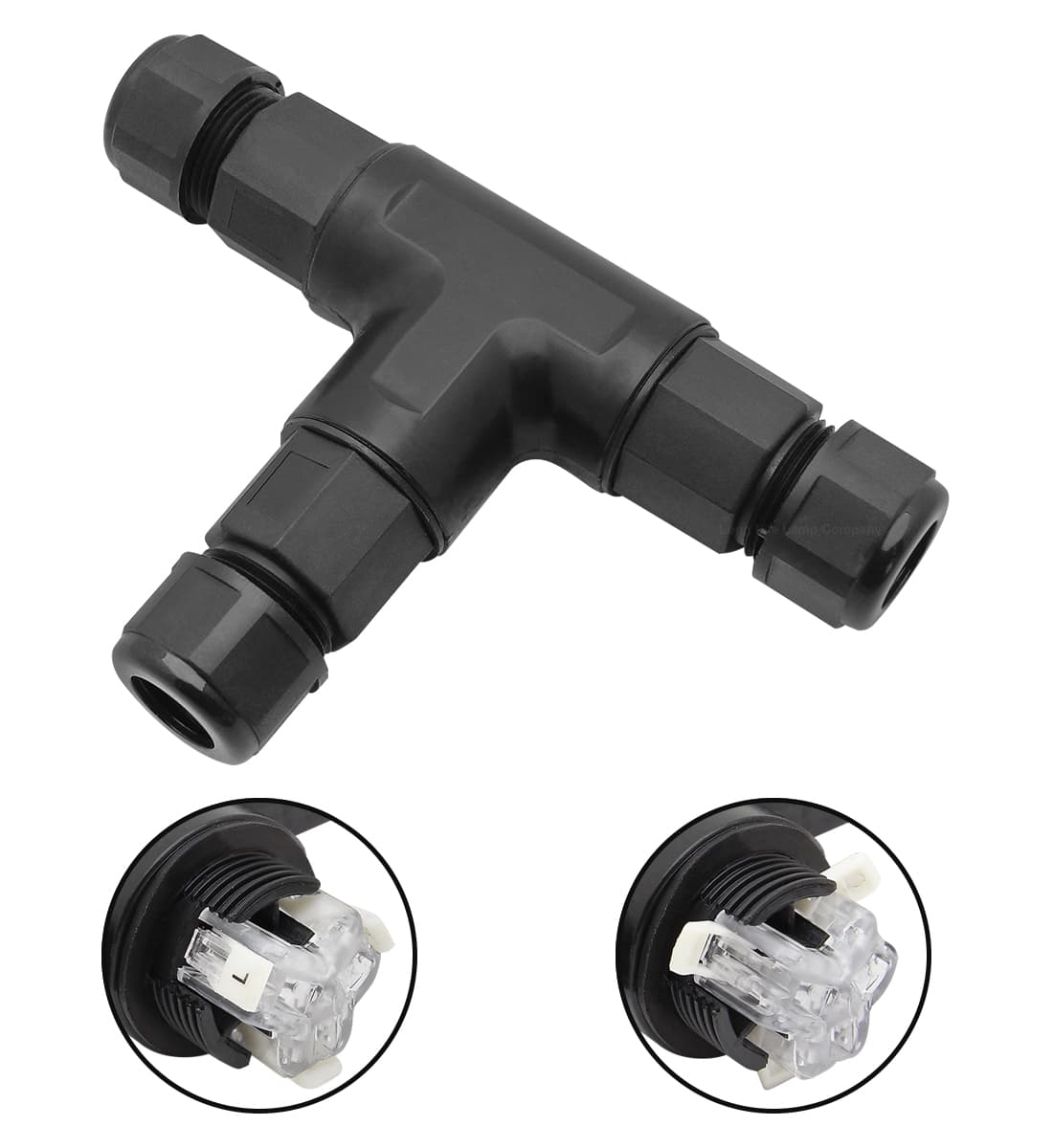 Waterproof IP68 Tee Quick Connector 3P Terminal QCT1