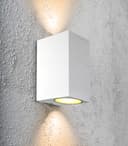 Modern Rectangular Up Down Matt White Outdoor Wall Light ZLC062W 