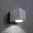 Aluminium Finely Finished Mini Cube Single Outdoor Wall Light Fixture GU10 ZLC066AB 