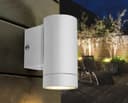 Matt White Single Stainless Steel Outdoor Wall Light ZLC053W