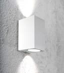 Modern Rectangular Up Down Matt White Outdoor Wall Light ZLC062W 