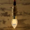 2 Pack 5W LED Crystal Candle Bulb Dimmable 3000K Warm White E14