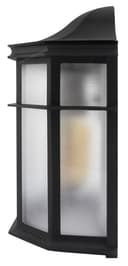 Vintage Black Outdoor Wall Light Frosted Glass Lantern ZLC080