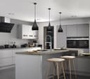 Modern Teardrop Pendant Ceiling Light Black Shade Contemporary Hanging Lamp 