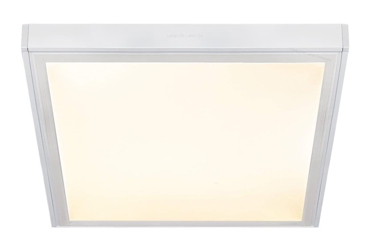 48w Surface Mount LED Ceiling Panel 600 x 600 Frame with LED Panel White Body Warm White 
