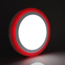18w LED Ceiling Light Cool White with Red Ambient Ring Surface Mount 