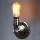 Adjustable Vintage Candle Wall Light Fixture Pewter Grey 