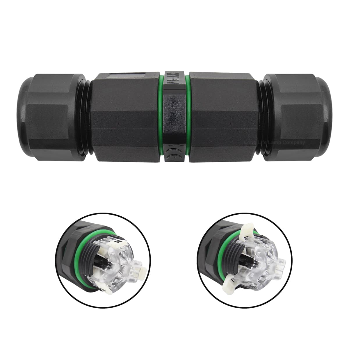 Waterproof IP68 Quick Connector 3 Terminal 3P L+N QCS2