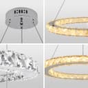 LED Modern Round Ceiling Chandelier Ring Warm White
