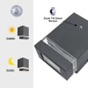 Downward Outdoor Dusk Till Dawn Wall Light IP44 Anthracite Black Automatic Sensor ZLC373DTD