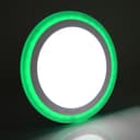 18w Round LED Ceiling Light Panel Cool White with 6w RGB Colour Changing Ambient Ring Remote Controlled