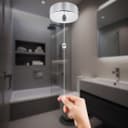 Metal Ceiling Pull Cord Light Switch 1 Way 6A Chrome PU01
