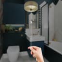 Metal Ceiling Pull Cord Light Switch 1 Way 6A Antique Brass PU03