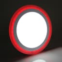 18w Round LED Ceiling Light Panel Cool White with 6w RGB Colour Changing Ambient Ring Remote Controlled