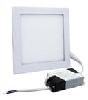 6w LED Square Recessed Ceiling Panel Cool White 6500k