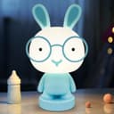 Blue Bunny LED Childrens Table Lamp RGB Colour Changing USB Rechargeable Bedside Light BU01BL