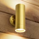 Modern Double Outdoor Wall Light Stainless Steel Brass IP65 with LED 5w Warm ZLC383