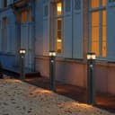 3W LED PIR Sensor Bollard Outdoor Garden Light Black Stainless Steel 3000K IP54 ZLCA03