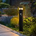 3W LED PIR Sensor Bollard Outdoor Garden Spike Light Black Stainless Steel 3000K IP54 ZLCA05