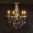 1w LED Twisted Candle E14 Vintage Light Bulb Smoke Glass 