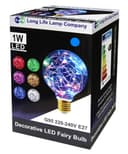 1w E27 LED Globe Decorative Light Bulb Blue G95
