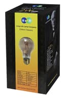 Retro Vintage LED 2w Edison Style Spiral Filament Bulb Smoked Gold Glass A60 E27 
