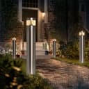 Modern LED Bollard Post Ground Spike Light Warm White Stainless Steel ZLC078WW