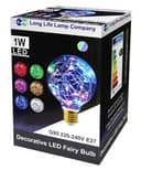 1w E27 LED Globe Decorative Light Bulb RGB G95