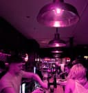 4w LED Golf Ball Purple Light Bulb B22 Clear Glass