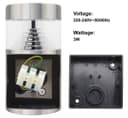 3w Modern LED Outdoor Garden Wall Light Stainless Steel IP44 Warm White ZLC044