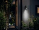 Black PIR Stainless Steel Single Outdoor Wall Light With Movement Sensor Down ZLC037DSEN