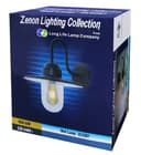 Traditional Outdoor Wall Light Down Lantern Black with Glass Diffuser ZLC087