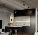 Black Adjustable Retro Industrial Ceiling Spot Light Metal Finish 