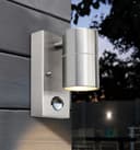 Single Outdoor Wall with PIR Movement Sensor Stainless Steel