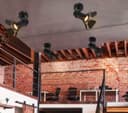 4w Black Industrial Flush Mount Single Adjustable Ceiling Or Wall Spotlight 