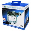 13A 2-Gang Weatherproof Outdoor Switched Socket IP66 Rated