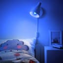 Ambient Fireglow 4w LED Golf Ball Blue Light Bulb B22 Bayonet Clear Glass