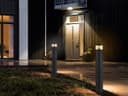 3w Black LED Bollard Post Ground Spike Light Warm White ZLC302WW