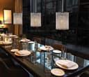 Ceiling Hanging Pendant Lamp Shade Crystal Droplet Chandelier CS01