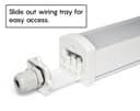 36w 4ft Industrial LED Batten Tube Light IP Rated Cool White T8 Fluorescent Replacement 