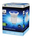3w LED Mini GU10 Light Bulb Blue 35mm MRGU10 Halogen Replacement 240v