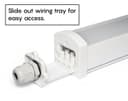 45w LED Batten Light 5ft Frosted Cover Triproof Fittng IP66 Replacement for T8