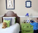 Retro Football Desk Lamp Flexible Blue and White